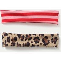 M&S 2 Pack Leopard and Red Bandeau Brown Mix