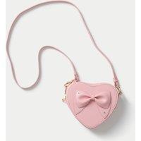 M&S Pink Heart Bow bag Pink