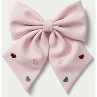 M&S Pink Embroidered Large Bow Pink