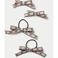 M&S Embroidered Ribbon Brown Ponios Multi