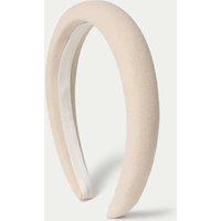M&S Ivory Padded Aliceband Beige