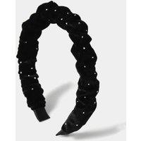 M&S Black Ruched Hot Fix Aliceband Black