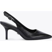 Carvela Buckle Stiletto Heel Pointed Slingback Shoes Black