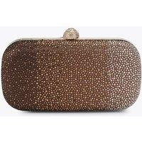 Carvela Embellished Chain Strap Clutch Bag Brown