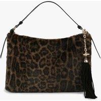 Carvela Animal Print Hobo Bag Brown