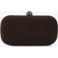 Carvela Faux Suede Chain Strap Clutch Bag Brown