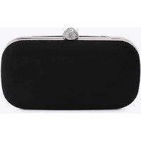 Carvela Faux Suede Chain Strap Clutch Bag Black