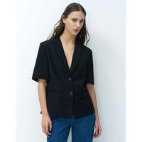 French Connection Tailored Short Sleeve Blazer Black