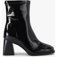 Kurt Geiger Skyler Patent Leather Ankle Boots Black