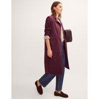 Monsoon Faux Suede Coat Berry