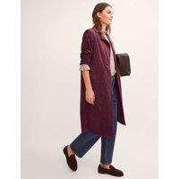 Monsoon Faux Suede Coat Berry