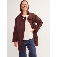 Monsoon Funnel Neck Raincoat Chocolate