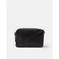 ACCESSORIZE Leather Cross Body Bag Black