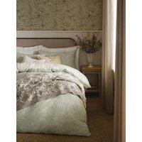 Laura Ashley 2 Pack Pure Cotton Elmdon Pillowcases Green Mix