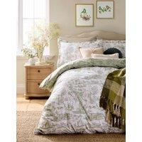 Laura Ashley Pure Cotton Braysmith Percale Bedding Set Green Mix