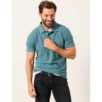 FatFace Pure Cotton Pique Polo Shirt Dark Teal