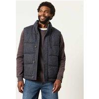 FatFace Lightweight Padded Gilet Navy Mix