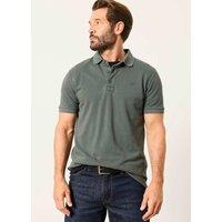 FatFace Pure Cotton Pique Polo Shirt Dark Green