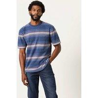 FatFace Pure Cotton Striped T-Shirt Blue Mix