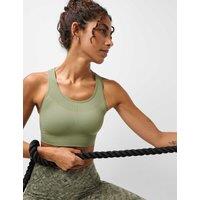 Sweaty Betty Stamina Seamless Sports Bra Dark Khaki