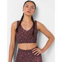 Sweaty Betty Ultimate Studio Yoga Voop Bra Brown Mix