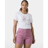 Helly Hansen Skog Mountain Graphic Crew Neck T-Shirt Light Purple