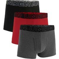 Under Armour 3 Pack Performance Cotton Rich Boxers Purple