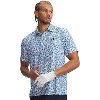 Under Armour Playoff 3.0 Printed Polo Shirt Dark Navy Mix