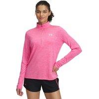 Under Armour Tech Twist Half Zip Long Sleeve Top Bright Pink
