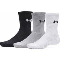 Under Armour 3 Pack Performance Logo Sports Socks White Mix