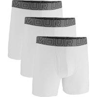 Under Armour 3 Pack Performance Cotton Rich Boxers White