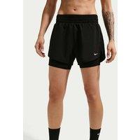 Nike One Dri-FIT High Waisted 2-in-1 Shorts Black Mix