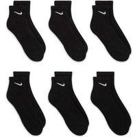 Nike 6 Pack Everyday Cushioned Ankle Socks Black