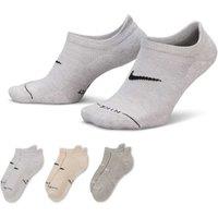 Nike 3 Pack Elevated No-Show Trainer Liner Socks Grey Mix