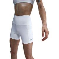 Nike Court Dri Fit High Waisted Tennis Shorts White