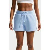 Nike Cotton Rich Phoenix Fleece Drawstring Shorts Light Blue