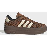 adidas VL Court Bold Animal Print Platform Trainers Bronze