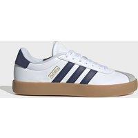Adidas VL Court 3.0 Leather Stripe Cupsole Trainers White