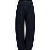 French Connection Mid Rise Barrel Jeans Dark Blue Denim