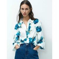 French Connection Floral Shirt White Mix