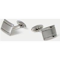 M&S Brushed Cufflinks Silver