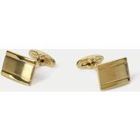 M&S Brushed Cufflinks Gold