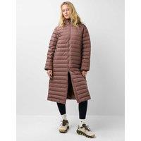 Sweaty Betty Nimbus Feather and Down Longline Puffer Jacket Medium Brown