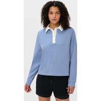 Sweaty Betty Revive Cotton Rich Relaxed Sweatshirt Blue Denim