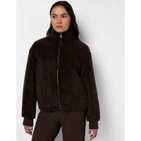 Sweaty Betty Canyon Fleece Jacket Dark Brown