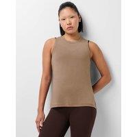 Sweaty Betty Soft Flow Studio Yoga Vest Top Medium Brown
