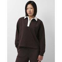Sweaty Betty Revive Cotton Rich Relaxed Sweatshirt Dark Brown