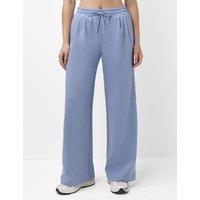 Sweaty Betty Revive Cotton Rich Wide Leg Joggers Blue Denim