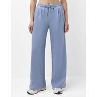 Sweaty Betty Revive Cotton Rich Wide Leg Joggers Blue Denim