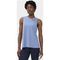 Sweaty Betty Soft Flow Studio Open Back Yoga Vest Top Blue Denim